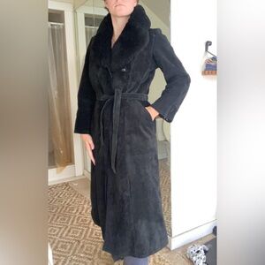 Shearling Leather Fur Coat